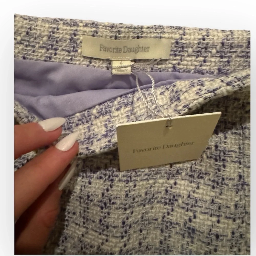 *NWT* Favorite Daughter First Wife Mini Skirt Sz 6 Preppy Tweed Plaid Timeless